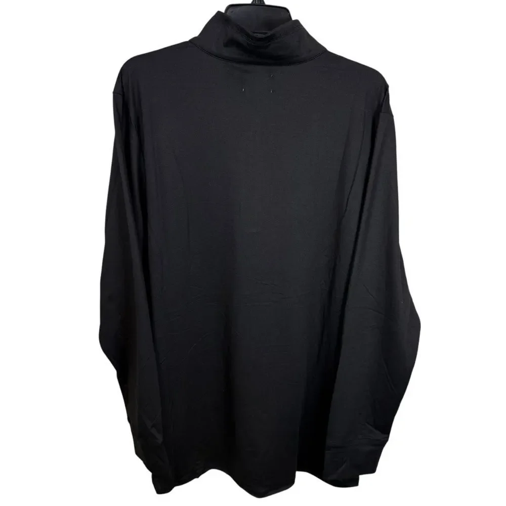 NWT Unisex feat Classic Black Quarter-Zip Pullover Size XL
